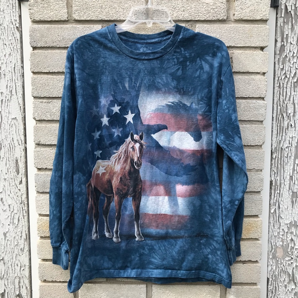 The Mountain Vintage Horse Tie-dye Tee